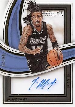 2022-23 Panini Immaculate Collection - Shadowbox Signatures #SBS-JAM Ja Morant Front