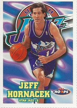 1997-98 Hoops Utah Jazz Team Night Sheet SGA #149 Jeff Hornacek Front