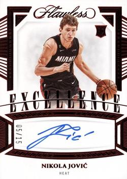 2022-23 Panini Flawless - Excellence Signatures Ruby #ES-NKJ Nikola Jovic Front