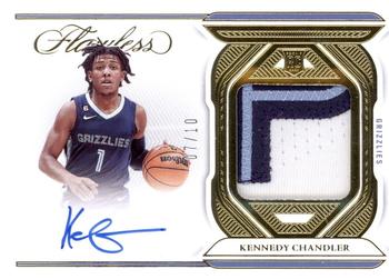 2022-23 Panini Flawless - Flawless Patch Autographs Gold #FPA-KCH Kennedy Chandler Front