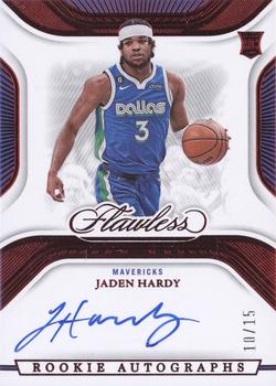 2022-23 Panini Flawless - Rookie Autographs Ruby #RA-JHD Jaden Hardy Front
