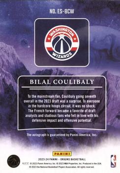 2023-24 Panini Origins - Elevation Signatures Purple FOTL #ES-BCW Bilal Coulibaly Back