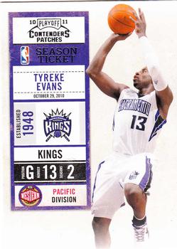 2010-11 Playoff Contenders Patches #15 Tyreke Evans Front