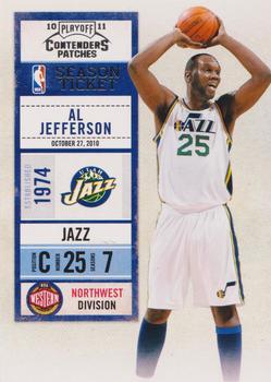 2010-11 Playoff Contenders Patches #24 Al Jefferson Front