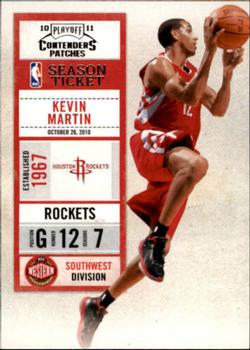 2010-11 Playoff Contenders Patches #39 Kevin Martin Front