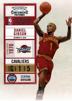 2010-11 Playoff Contenders Patches #75 Daniel Gibson Front