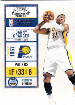 2010-11 Playoff Contenders Patches #80 Danny Granger Front