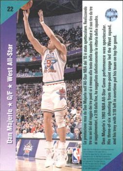 1992-93 Upper Deck European (Italian) #22 Dan Majerle Back