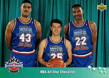 1992-93 Upper Deck European (Spanish) #1 All-Star Checklist Front