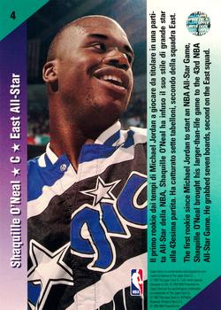 1992-93 Upper Deck European (Spanish) #4 Shaquille O'Neal Back