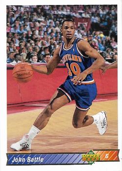 1992-93 Upper Deck European (Spanish) #123 John Battle Front