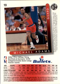 1993-94 Upper Deck Spanish #19 Michael Adams Back