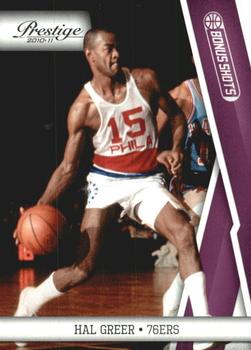 2010-11 Panini Prestige - Bonus Shots Purple #128 Hal Greer Front