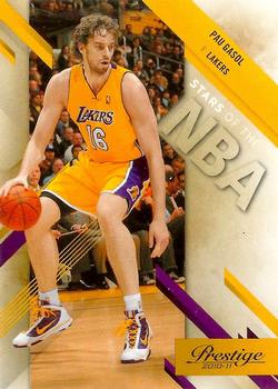 2010-11 Panini Prestige - Stars of the NBA #13 Pau Gasol Front