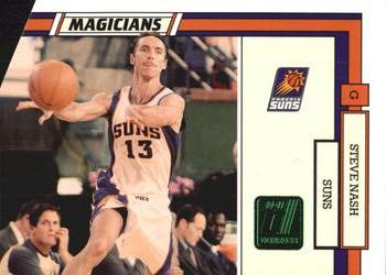 2010-11 Donruss - Magicians Die Cuts Emerald #1 Steve Nash Front