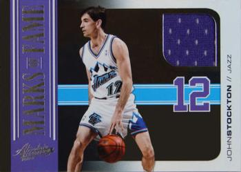 2010-11 Panini Absolute Memorabilia - Marks of Fame Materials #2 John Stockton Front