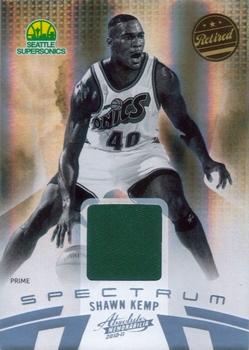 2010-11 Panini Absolute Memorabilia - Materials Prime Spectrum #112 Shawn Kemp Front