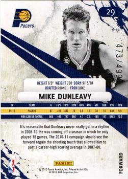 2010-11 Panini Rookies & Stars - Gold #29 Mike Dunleavy Jr. Back