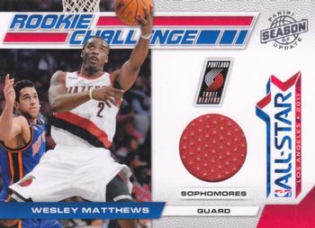 2010-11 Panini Season Update - Rookie Challenge Materials #15 Wesley Matthews Front