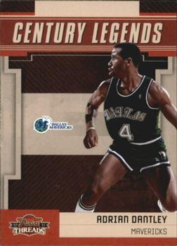 2010-11 Panini Threads - Century Legends #1 Adrian Dantley Front