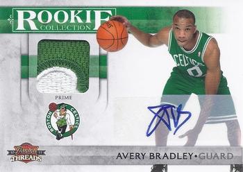 2010-11 Panini Threads - Rookie Collection Materials Signatures Prime #17 Avery Bradley Front