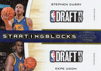 2010-11 Playoff Contenders Patches - Starting Blocks #2 Stephen Curry / Ekpe Udoh Front