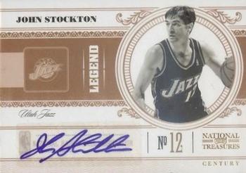 2010-11 Playoff National Treasures - Century Signatures #138 John Stockton Front