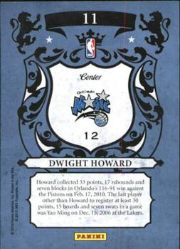 2009-10 Panini Crown Royale - Royalty #11 Dwight Howard Back