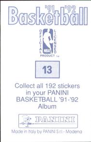 1991-92 Panini Stickers #13 Gary Grant Back