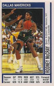 1991-92 Panini Stickers #48 Rodney McCray Front