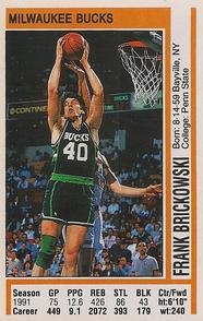 1991-92 Panini Stickers #138 Frank Brickowski Front