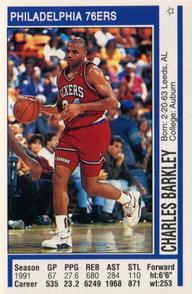 1991-92 Panini Stickers #169 Charles Barkley Front