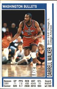 1991-92 Panini Stickers #176 Darrell Walker Front