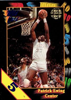 1991-92 Wild Card - 5 Stripe #15 Patrick Ewing Front