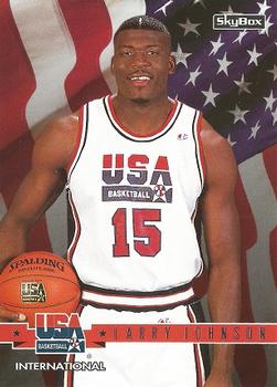 1994 SkyBox USA #7 Larry Johnson Front