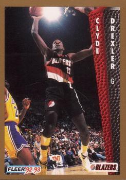 1992-93 Fleer Drake's #43 Clyde Drexler Front