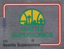 1988-89 Panini Stickers (Spanish) #243 Seattle SuperSonics Logo Front