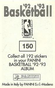1992-93 Panini Stickers #150 Vern Fleming Back