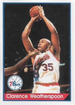 1994-95 Panini Stickers #106 Clarence Weatherspoon  Front