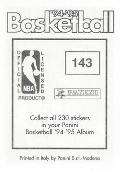 1994-95 Panini Stickers #143 Carl Herrera  Back