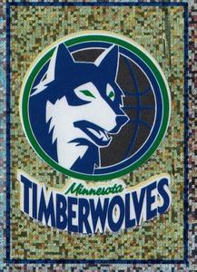 1995-96 Panini Stickers (European) #177 Timberwolves Team Logo  Front