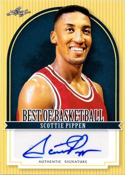 2011-12 Leaf Best of Basketball Autographs #SP1a Scottie Pippen Front