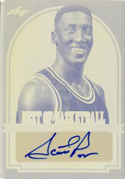 2011-12 Leaf Best of Basketball Autographs - Printing Plates Yellow #SP1a Scottie Pippen Front