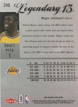 2007-08 Ultra #246 Magic Johnson Back