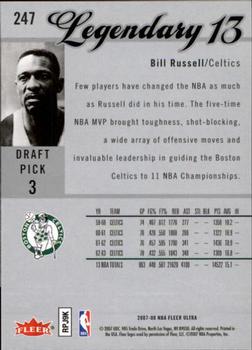 2007-08 Ultra #247 Bill Russell Back