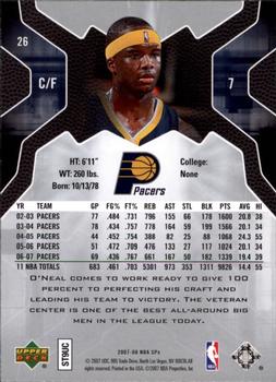 2007-08 SPx #26 Jermaine O'Neal Back