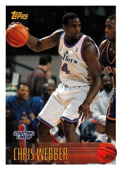 1997 Kenner/Topps/Upper Deck Starting Lineup Cards #4 Chris Webber Front