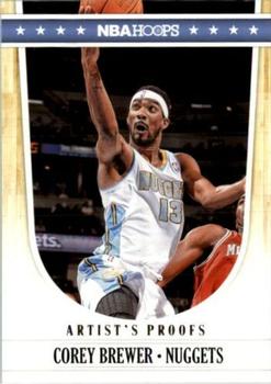 2011-12 Hoops - Artist's Proofs #51 Corey Brewer Front