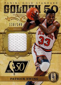 2011-12 Panini Gold Standard - Golden 50 Materials #8 Patrick Ewing Front