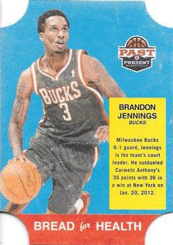 2011-12 Panini Past & Present - Bread for Health #32 Brandon Jennings Front